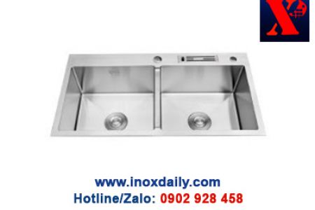 Chậu rửa đôi inox (304 - 201) - XPC 8648