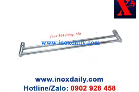 Thanh treo khăn đôi inox 304 - MK 05