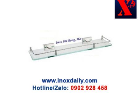 Kệ kiếng cường lực Inox 304 - KK 27