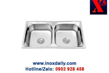 Chậu rửa đôi Inox 304 - XPC 8046 (201)