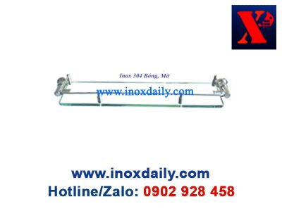 Kệ kiếng cường lực Inox 304 - KK 06