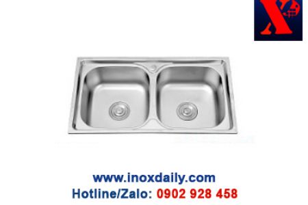 Chậu rửa đôi Inox 304 - XPC 7843
