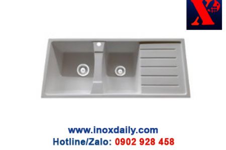 Chậu rửa đôi inox 304 CĐ - 04