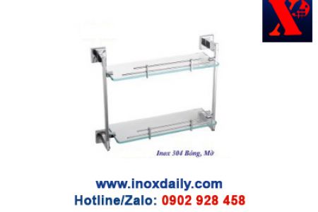 Kệ kiếng 2 tầng Inox 304 - KK 31