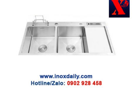 Chậu rửa đôi inox (304 - 201) - XPC 10050DC