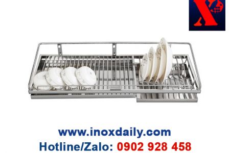 Kệ sóng chén 7 tấc 1 tầng Inox 304