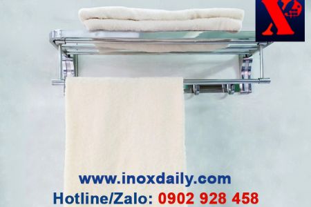 Máng khăn 2 tầng đa năng Inox 304