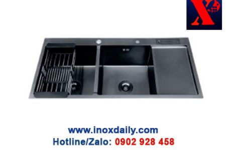 Chậu rửa đôi inox 304 - XPC 10048T Nano Đen